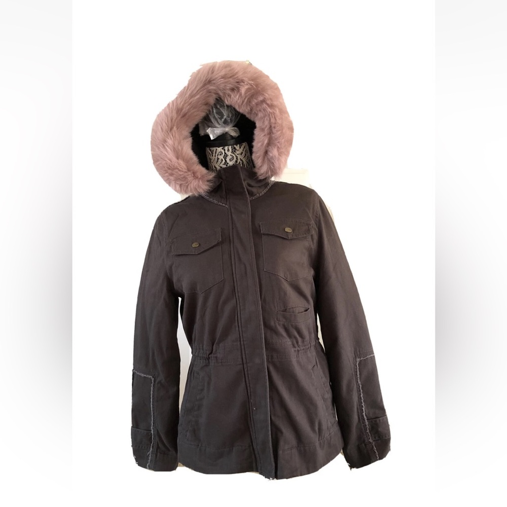 UGG WOMEN CONVERTIBLE FIELD PARKA OLIVE HOODED JACKET COAT